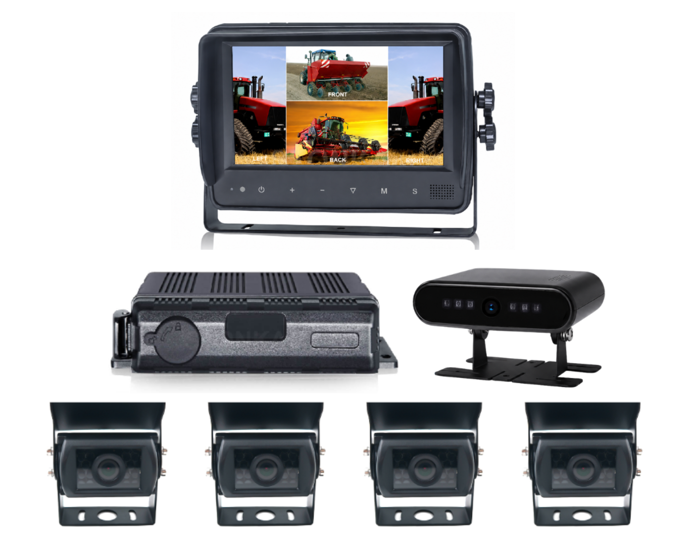 Surround View AI Camera System — 360° bird's-eye AI surround view